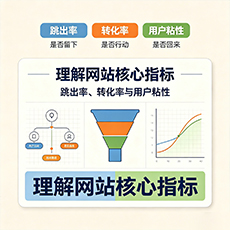 平罗建站-理解网站核心指标：跳出率、转化率与用户粘性