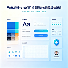 石嘴山建站-网站UI设计：如何用视觉语言传递品牌信任感