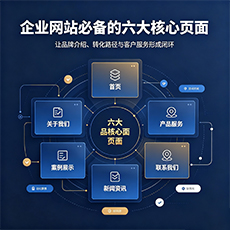 惠农建站-企业网站必备的六大核心页面